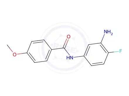 Chemical structure of N-(3-Amino-4-fluorophenyl)-4-methoxybenzamide