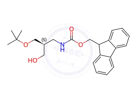 Chemical structure of Fmoc-(S)-3-amino-2-(tert-butoxymethyl)propan-1-olhydrochloride