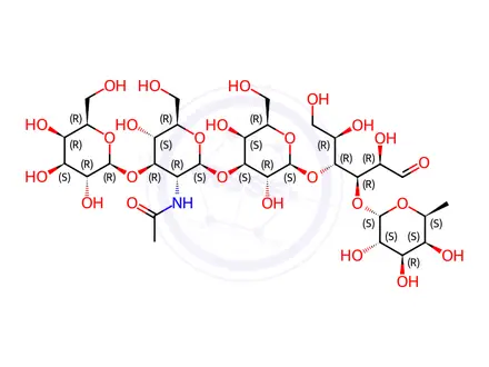 Chemical structure of Lacto-N-fucopentaose V