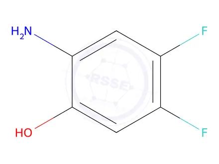 Chemical structure of 2-Amino-4,5-difluorophenol acetate
