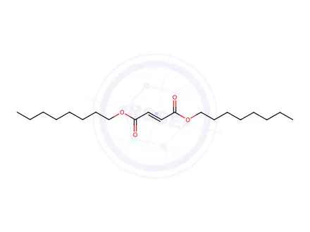 Chemical structure of Dioctyl fumarate