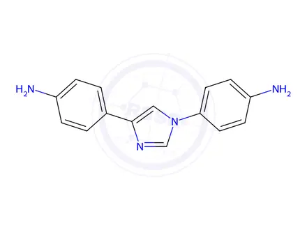 Chemical structure of 4,4'-(1H-Imidazole-1,4-diyl)dianiline