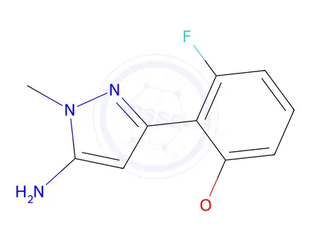 Chemical structure of 3-(2-Fluoro-6-methoxyphenyl)-1-methyl-1h-pyrazol-5-amine