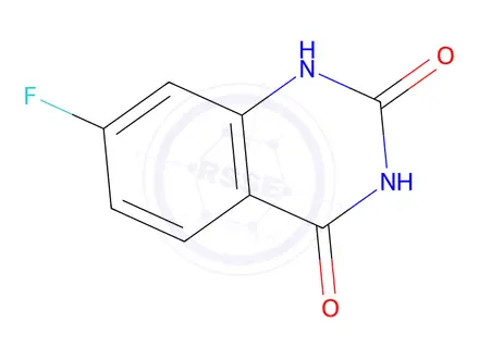 Chemical structure of 7-Fluoro-1,3-dihydroquinazoline-2,4-dione
