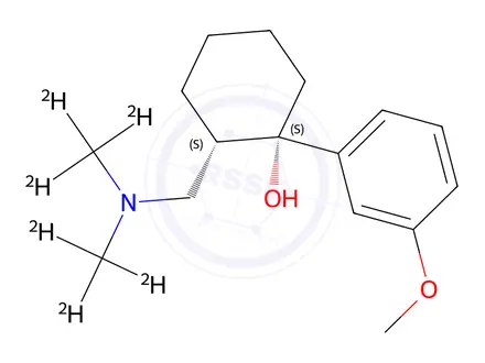 Chemical structure of (-)-Tramadol D6