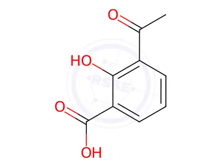Chemical structure of 3-Acetyl-2-hydroxybenzoic Acid