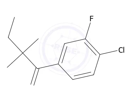 Chemical structure of 1-(4-Chloro-3-fluorophenyl)-2,2-dimethylbutan-1-one