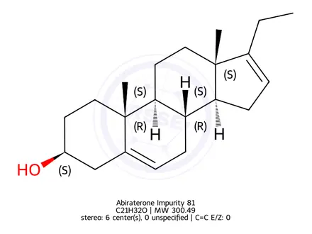 Chemical structure of Abiraterone Impurity 81