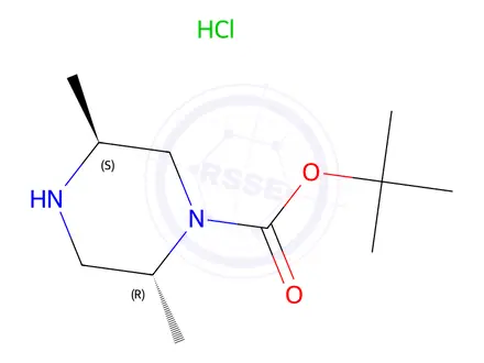 Chemical structure of (2R,5S)-1-Boc-2,5-diMethylpiperazine-HCl
