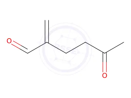 Chemical structure of Hexanal, 2-methylene-5-oxo-(9CI)