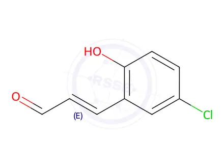 Chemical structure of 3-(5-chloro-2-hydroxyphenyl)acrylaldehyde