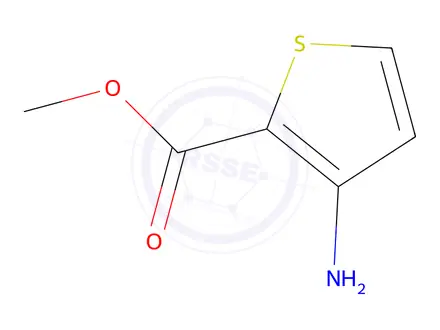 Chemical structure of 3-amino-thiophene-2-carboxylic acid methyl ester