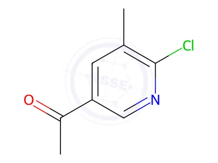 Chemical structure of 1-(6-Chloro-5-methylpyridin-3-yl)ethanone