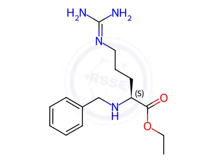 Chemical structure of benzylarginine ethyl ester