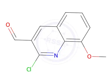 Chemical structure of 2-Chloro-8-methoxyquinoline-3-carbaldehyde