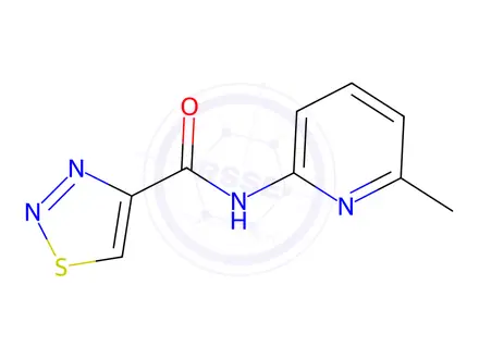 Chemical structure of N-(6-Methylpyridin-2-yl)-1,2,3-thiadiazole-4-carboxamide