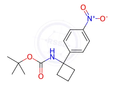 Chemical structure of tert-butyl 1-(4-nitrophenyl)cyclobutylcarbaMate