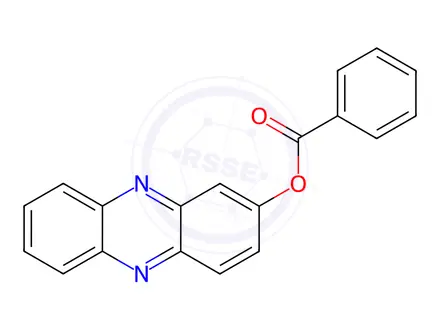 Chemical structure of 2-Phenazinol benzoate