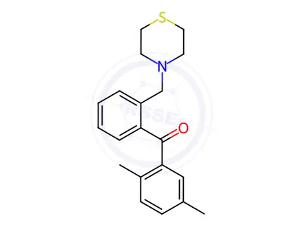 Chemical structure of (2,5-Dimethylphenyl)(2-(thiomorpholinomethyl)phenyl)methanone