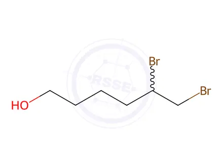 Chemical structure of 5,6-dibromohexan-1-ol