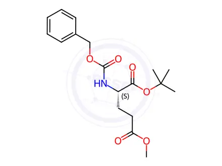 Chemical structure of Cbz-Glu(OMe)-OtBu