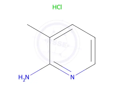 Chemical structure of 3-Methylpyridin-2-amine hydrochloride