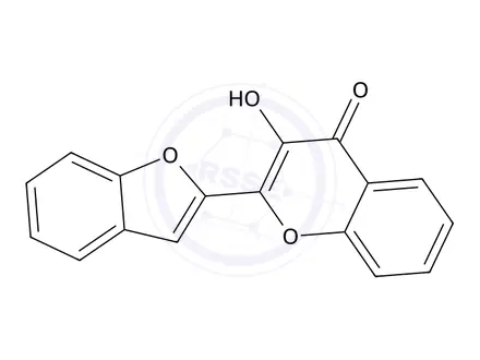 Chemical structure of 2-(Benzofuran-2-yl)-3-hydroxy-4H-chromen-4-one