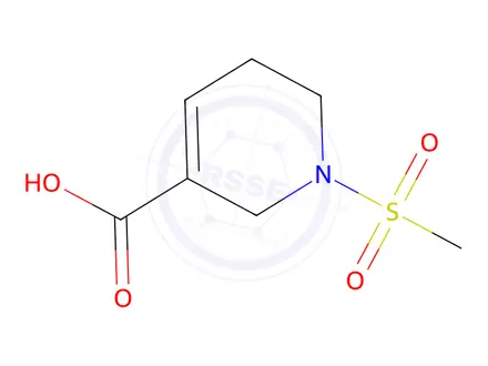Chemical structure of 1-(Methylsulfonyl)-1,2,5,6-tetrahydropyridine-3-carboxylic acid