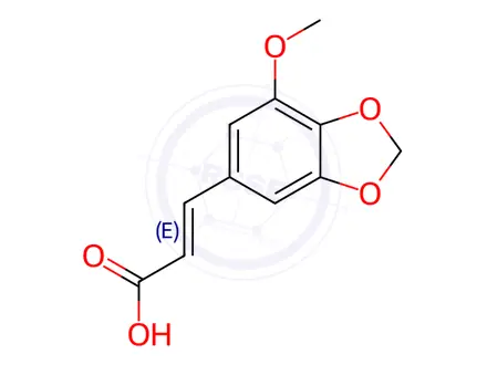 Chemical structure of 3,4-Methylenedioxy-5-methoxycinnamic Acid