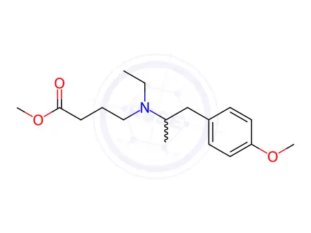 Chemical structure of Mebeverine Acid Impurity 2