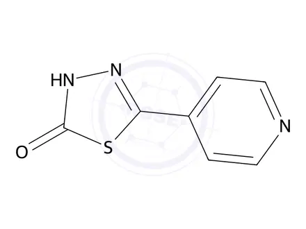 Chemical structure of 5-(Pyridin-4-yl)-1,3,4-thiadiazol-2(3H)-one