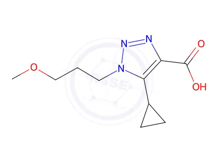 Chemical structure of 5-Cyclopropyl-1-(3-methoxypropyl)-1h-1,2,3-triazole-4-carboxylic acid