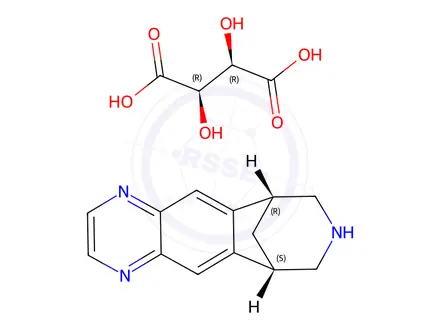 Chemical structure of Varenicline(Tartrate Salt)