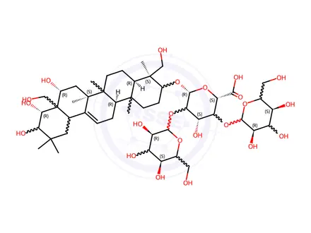 Chemical structure of Aesculuside B