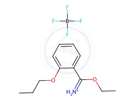 Chemical structure of Ethyl (2-Propoxy)benzimidate Hydrotetrafluoroboride