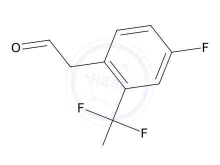 Chemical structure of 2-(4-Fluoro-2-(trifluoromethyl)phenyl)acetaldehyde