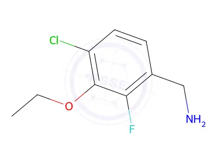 Chemical structure of 4-Chloro-3-ethoxy-2-fluorobenzylamine