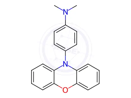 Chemical structure of N,N-dimethyl-4-(10H-phenoxazin-10-yl)aniline