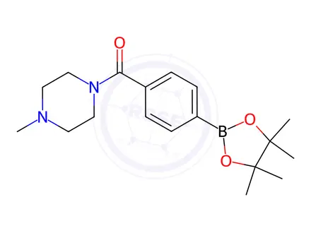Chemical structure of 4-(4-Methylpiperazine-1-carbonyl)phenylboronic Acid Pinacol Ester