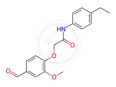 Chemical structure of N-(4-ethylphenyl)-2-(4-formyl-2-methoxyphenoxy)acetamide
