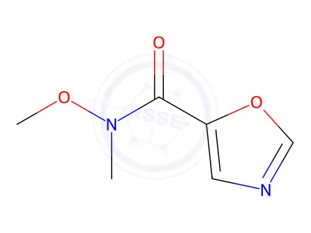 Chemical structure of 5-Oxazolecarboxamide, N-methoxy-N-methyl-