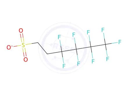 Chemical structure of 4:2 Fluorotelomer sulfonate (4:2 FTS(anion))