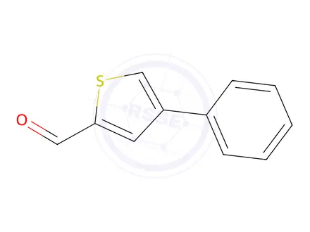 Chemical structure of 4-PHENYL-2-THIOPHENECARBOXALDEHYDE 96