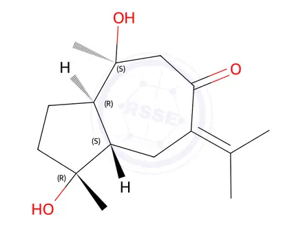 Chemical structure of Zedoarondiol