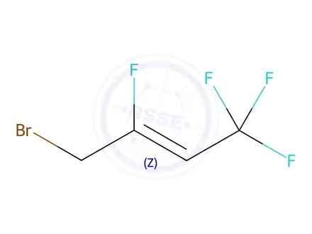 Chemical structure of (Z)-4-Bromo-1,1,1,3-tetrafluorobut-2-ene