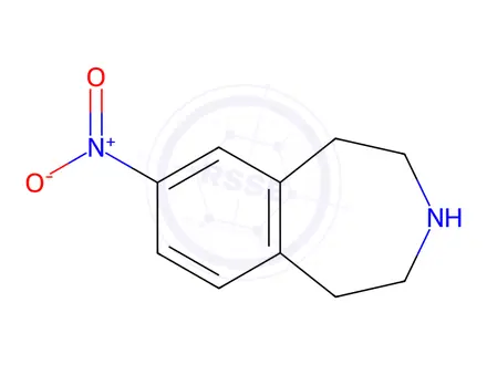 Chemical structure of 7-nitro-2,3,4,5-tetrahydro-1H-benzo[d]azepine