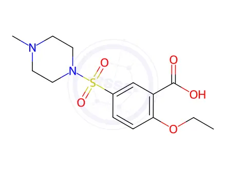 Chemical structure of 2-Ethoxy-5-(4-methyl-1-piperazinylsulfonyl)benzoic Acid