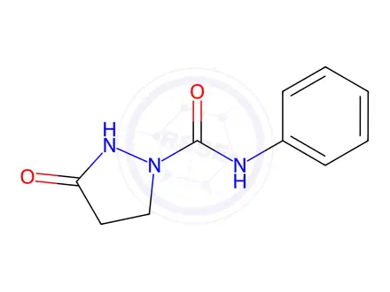 Chemical structure of 3-Oxo-N-phenylpyrazolidine-1-carboxamide