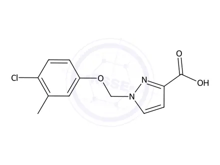 Chemical structure of 1-(4-Chloro-3-methylphenoxymethyl)-1h-pyrazole-3-carboxylic acid