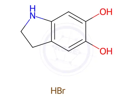 Chemical structure of 5,6-Dihydroxyindoline Hydrobromide